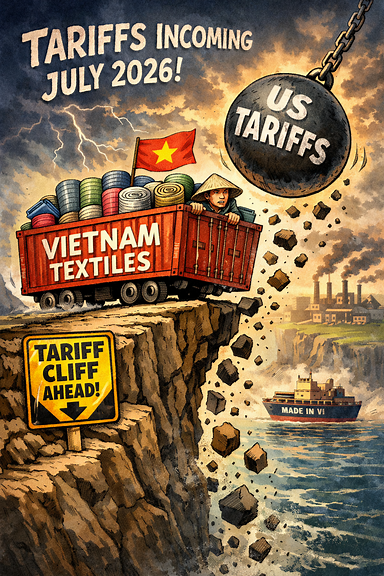 US tariff cliff looms for Vietnam textiles