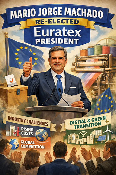 Mario Jorge Machado re-elected president of European textile confederation Euratex