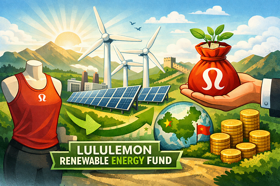 Lululemon invests in renewable energy fund to accelerate supply chain decarbonization
