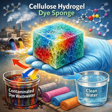 Hydrogel ‘super sponge’ targets dye waste