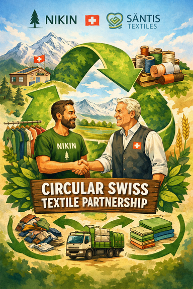 Nikin strengthens its partnership with Säntis Textiles