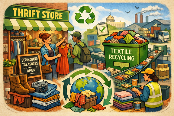 Thrifting, consumer habits may help shift textile recycling challenges
