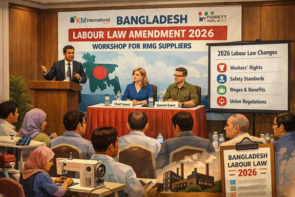 KM International organizes Labour Law Amendment 2026 workshop for RMG suppliers