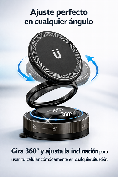 Soporte magnético para celular girando 360°
