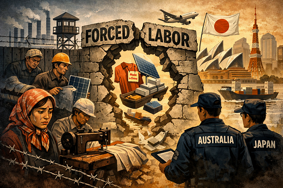 Redirected risk: Uyghur forced labor and the enforcement gap in Australia and Japan