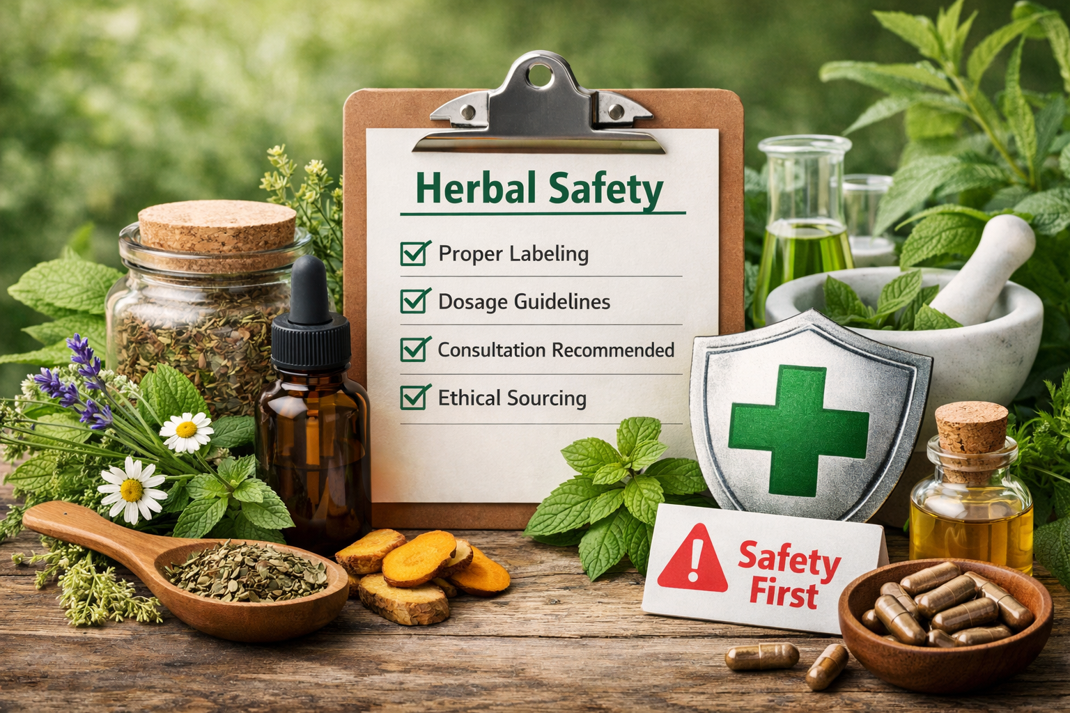 Herbal wellness safety