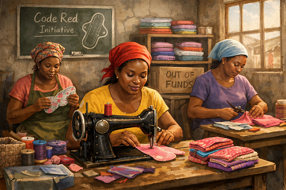 Organisation forced to halt free sanitary pad project