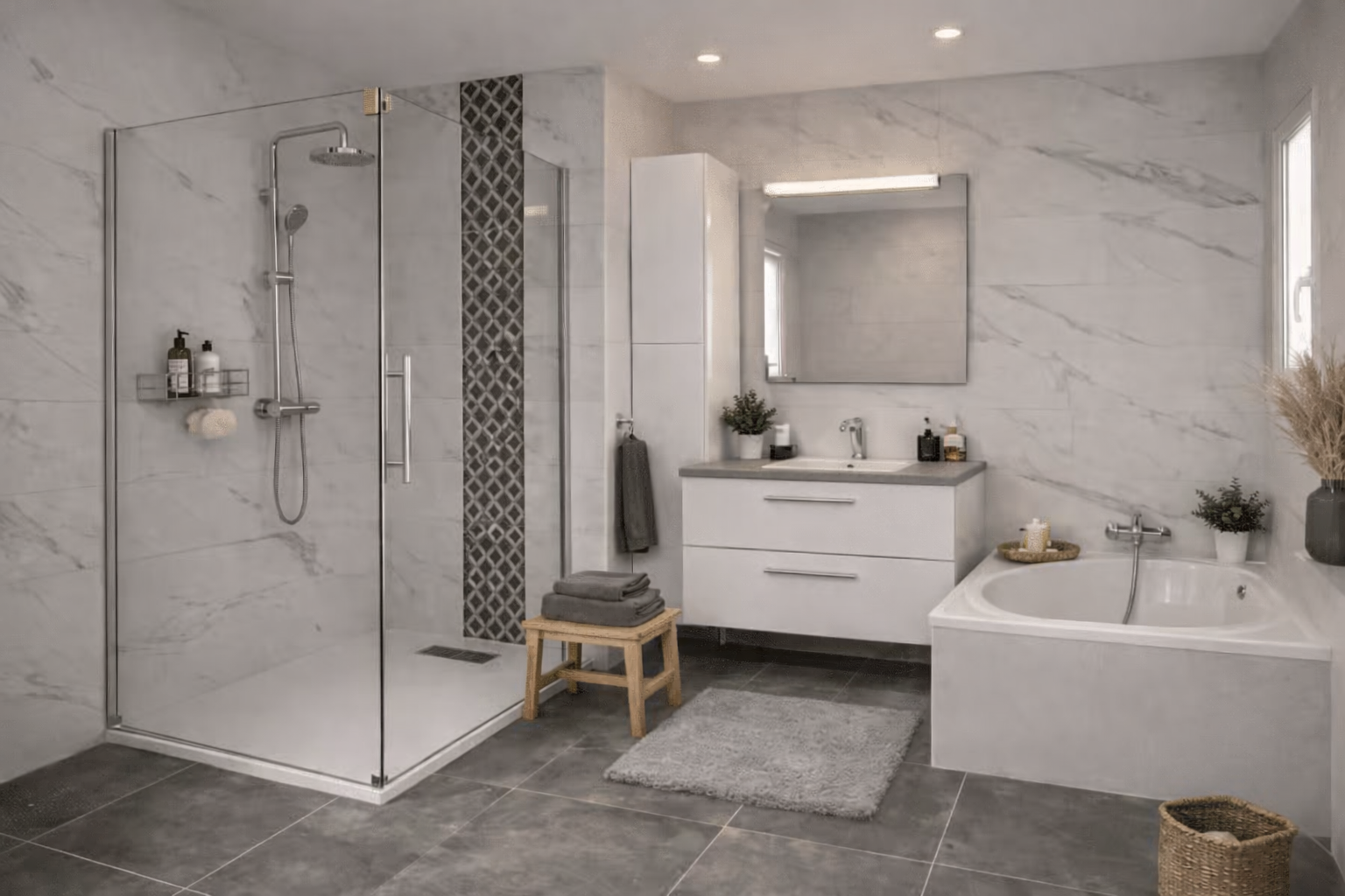 Salle de bain sans toilette
