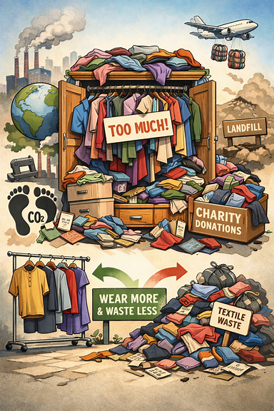 How much clothing is too much? The maths behind having a sustainable wardrobe