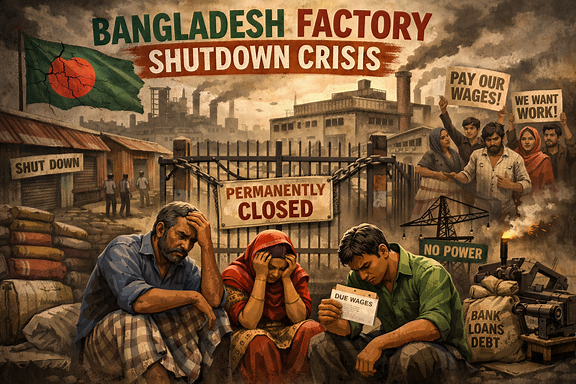 Work shortages, financial strain trigger industrial slump as 86% of 457 factories shut