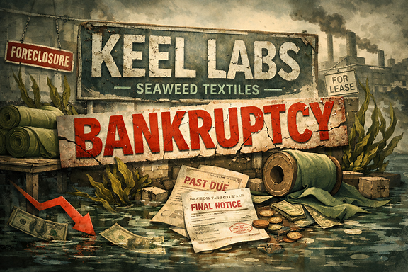 Seaweed fibre pioneer files for bankruptcy