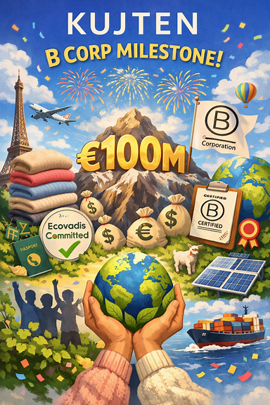 Kujten, having surpassed the €100 million turnover milestone, secures B Corp certification