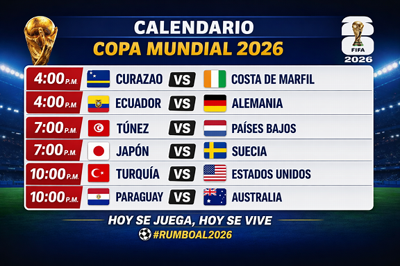 Calendario Copa Mundial 2026