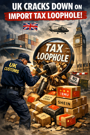 UK weighs earlier crackdown to close import tax loophole on small parcels