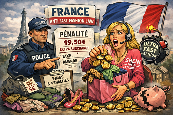 France's anti-fast-fashion law: financial penalties targeting brands revealed