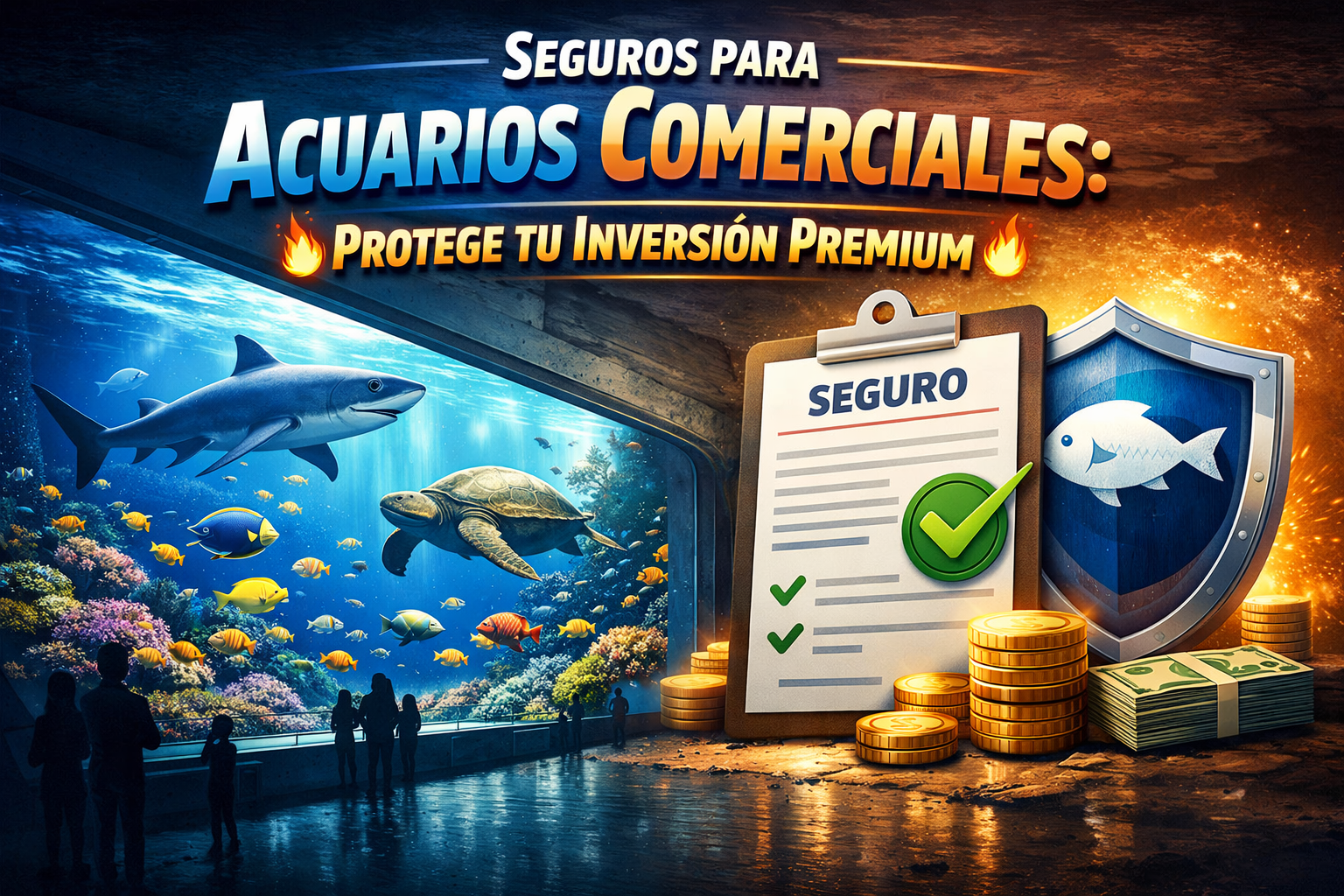 Seguros para acuarios comerciales: protege tu inversión premium