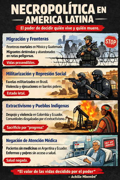 Infografía Necropolítica en América Latina