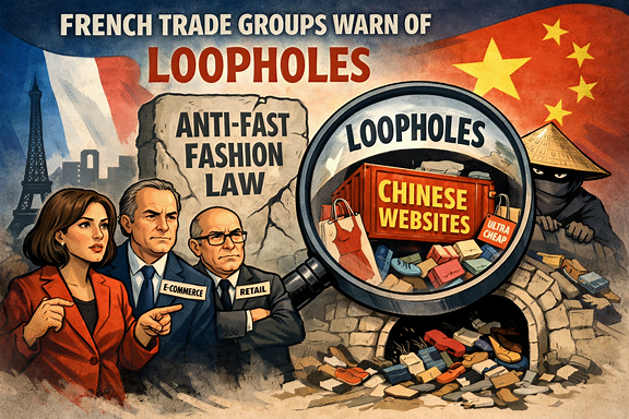 Fast fashion: Three French trade associations believe that Chinese websites may be able to circumvent the law
