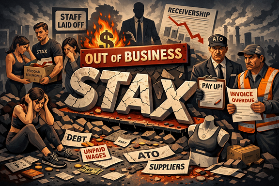 Aussie activewear brand Stax owed $6.7 million to staff, ATO and suppliers before collapse