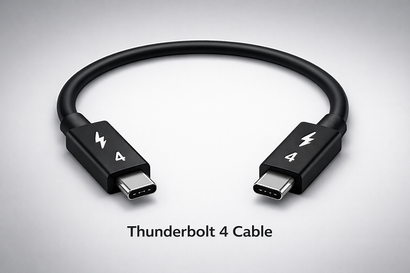 Standard Thunderbolt 4 cable sketch