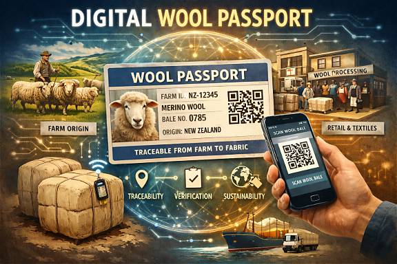 New Zealand firm set to launch digital wool passport