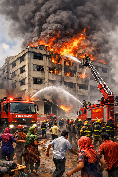 Fire breaks out at Gazipur garment factory, brought under control in 2 hours