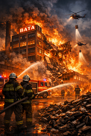 ‘We lost almost everything’: Fire at historic Czech shoe factory destroys 75,000 pairs