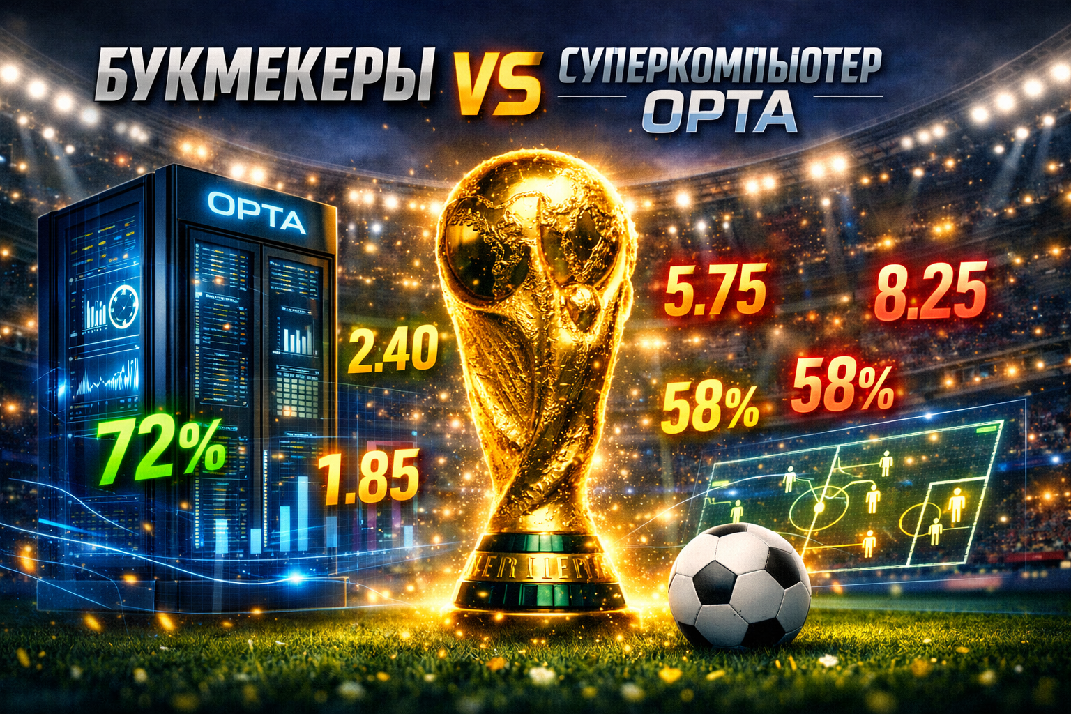 Суперкомпьютер Opta дал прогноз на победу в ЧМ 2026