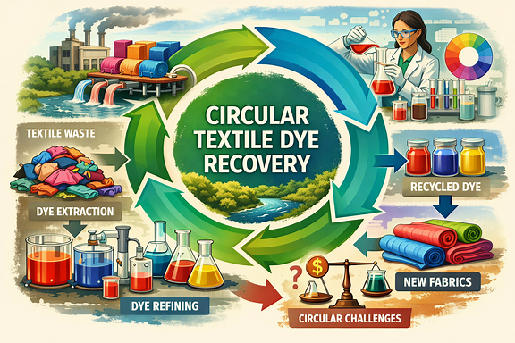 Textile dye recovery meets reality – Part I