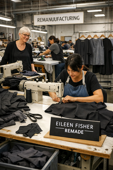 Eileen Fisher explores remanufacturing at scale in California