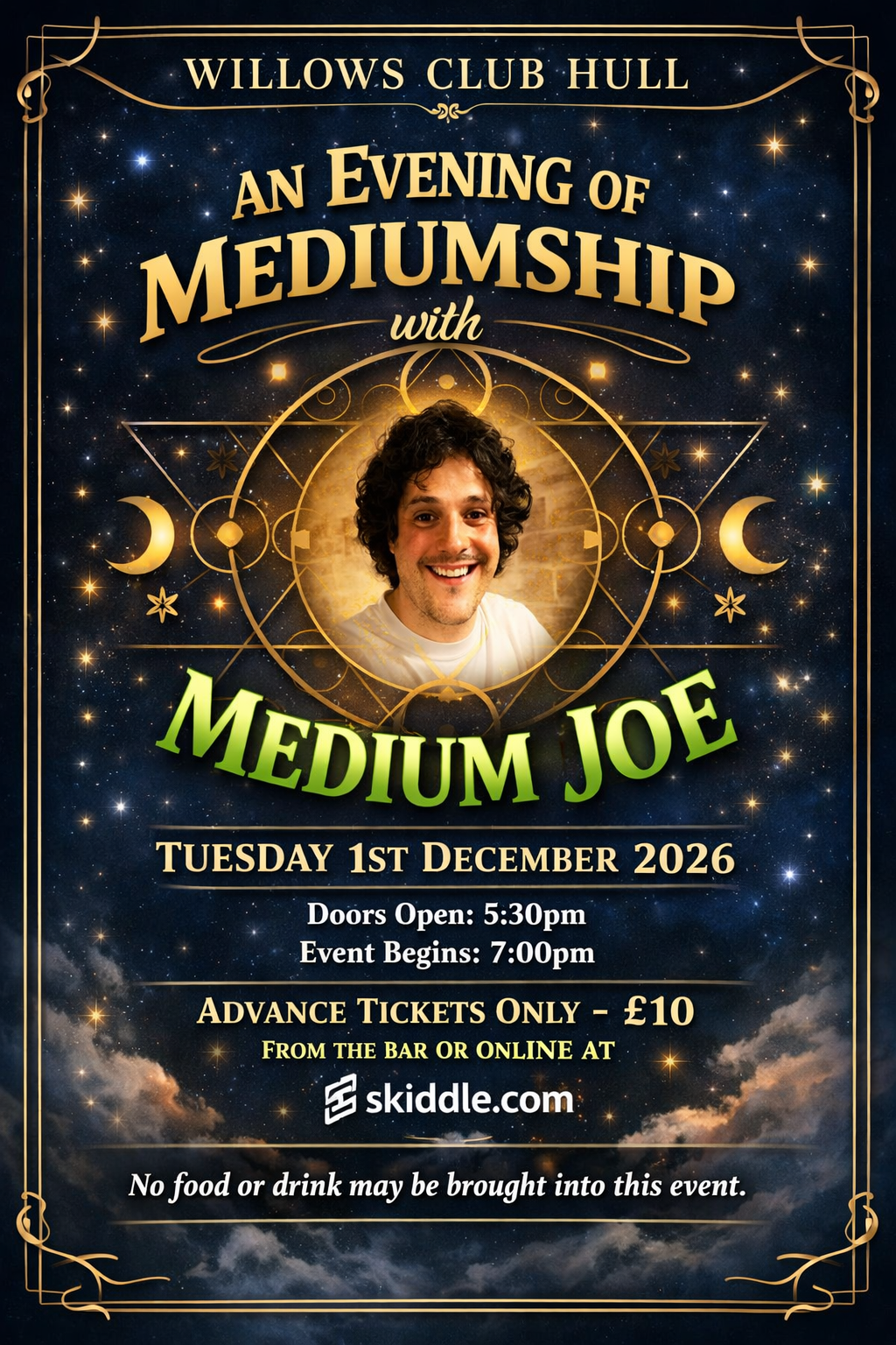 Mediumship event poster design