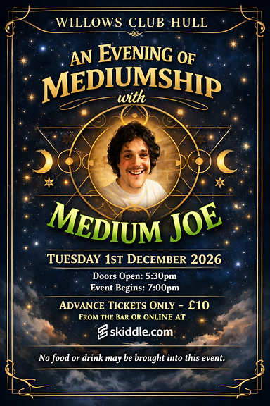 Mediumship event poster design