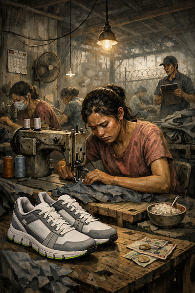 Seamstresses earn 130 francs per month – as much as a pair of On shoes costs
