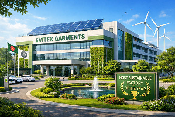Evitex Dress Shirt wins Most Sustainable Garments Factory of the Year award