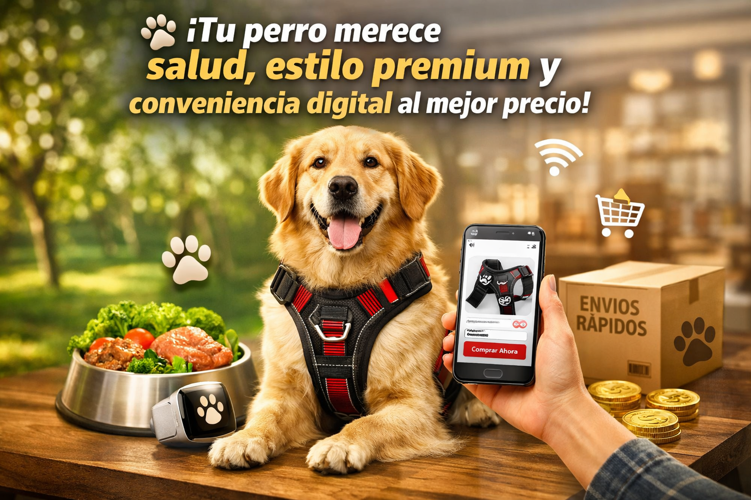 🐾 ¡Tu perro merece salud, estilo premium y conveniencia digital al mejor precio!