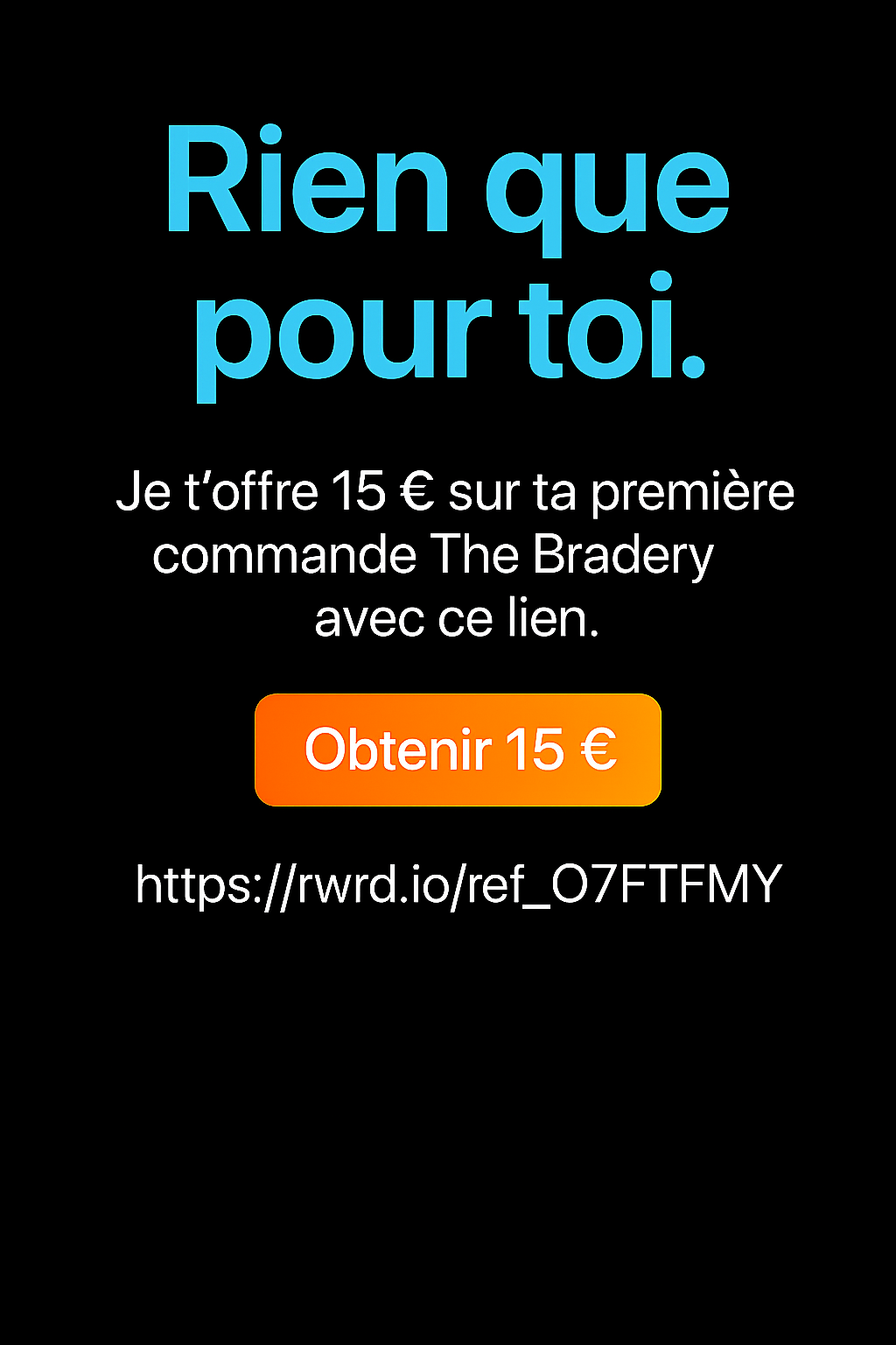 Offre The Bradery 15€