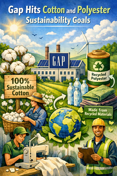 Gap hits cotton and polyester sustainability goals