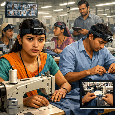 ‘Who is going to pay us when we’re replaced by robots?’ The Indian factory workers told to film themselves for AI