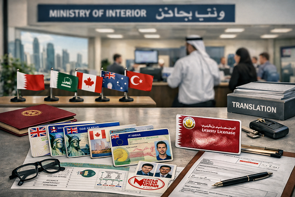 Eligible nationalities Qatar license transfer