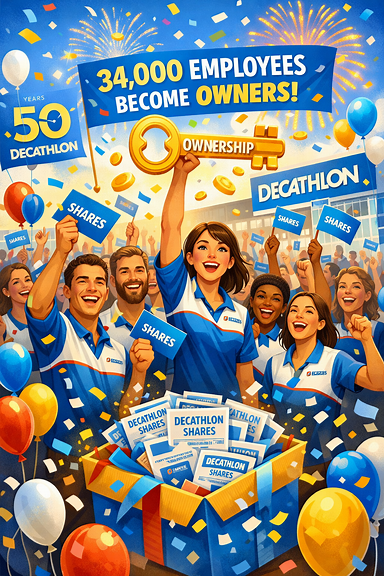 Decathlon unlocks ownership: 34,000 employees to receive company shares