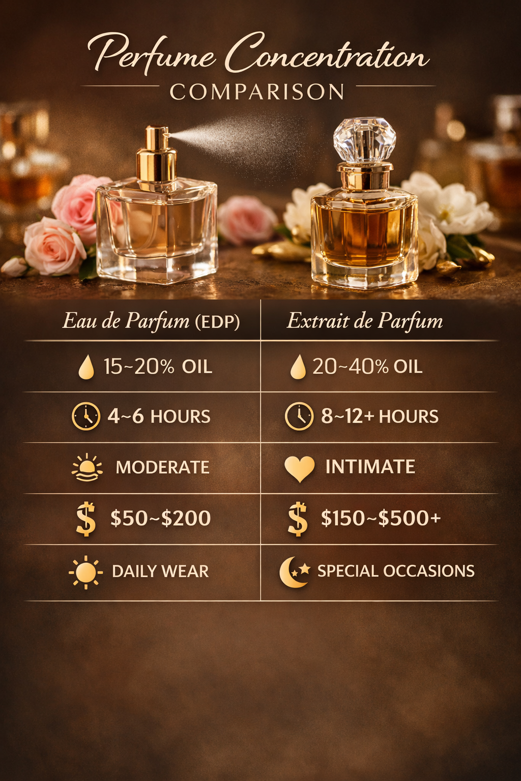 Perfume Concentration Comparison