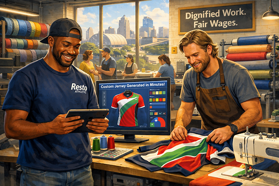 AI uniform designer generates custom jerseys in minutes; its real mission: create clothing that doesn’t destroy people 