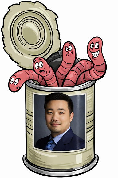 Portrait label on can