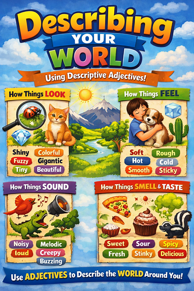 Describing your world poster