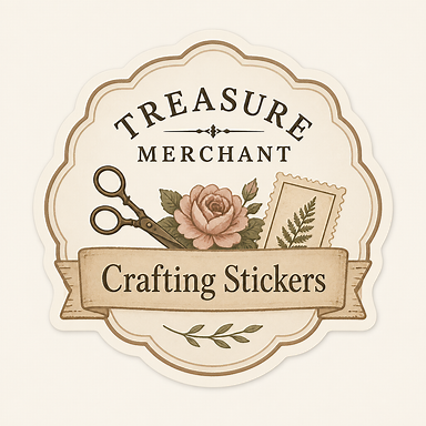 Treasure Merchant crafting stickers logo