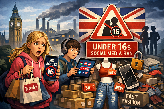 Planned UK under-16s social media ban could have big impact on fast fashion - analyst