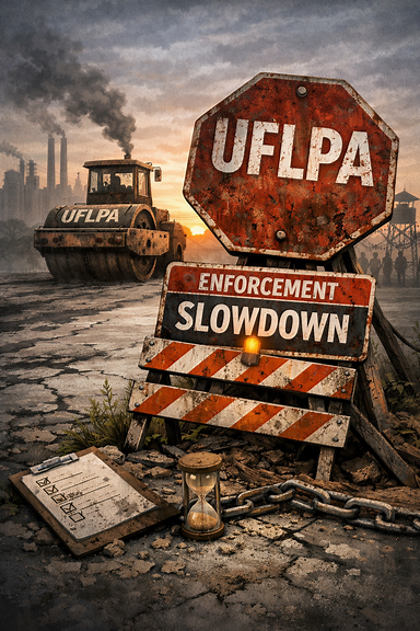 UFLPA crackdown fears as enforcement dips
