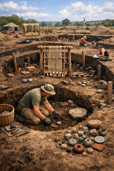 Archaeologists find huge Viking textile production site in Denmark