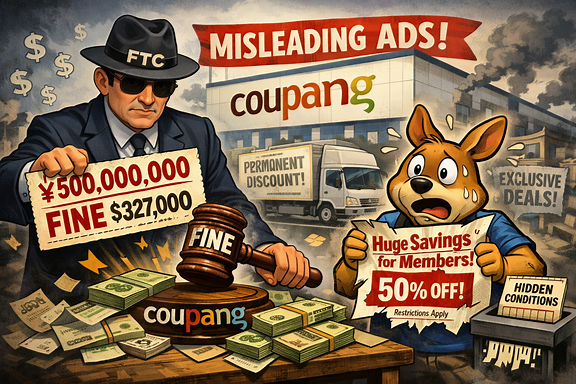 Fair trade watchdog slaps $327,000 fine on Coupang for misleading ads