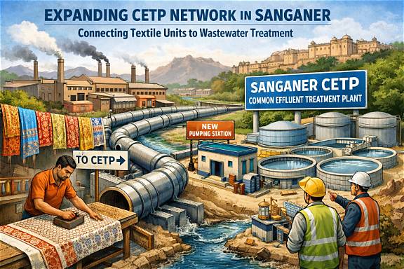Rajasthan to connect nearly all Sanganer textile units to CETP network by August